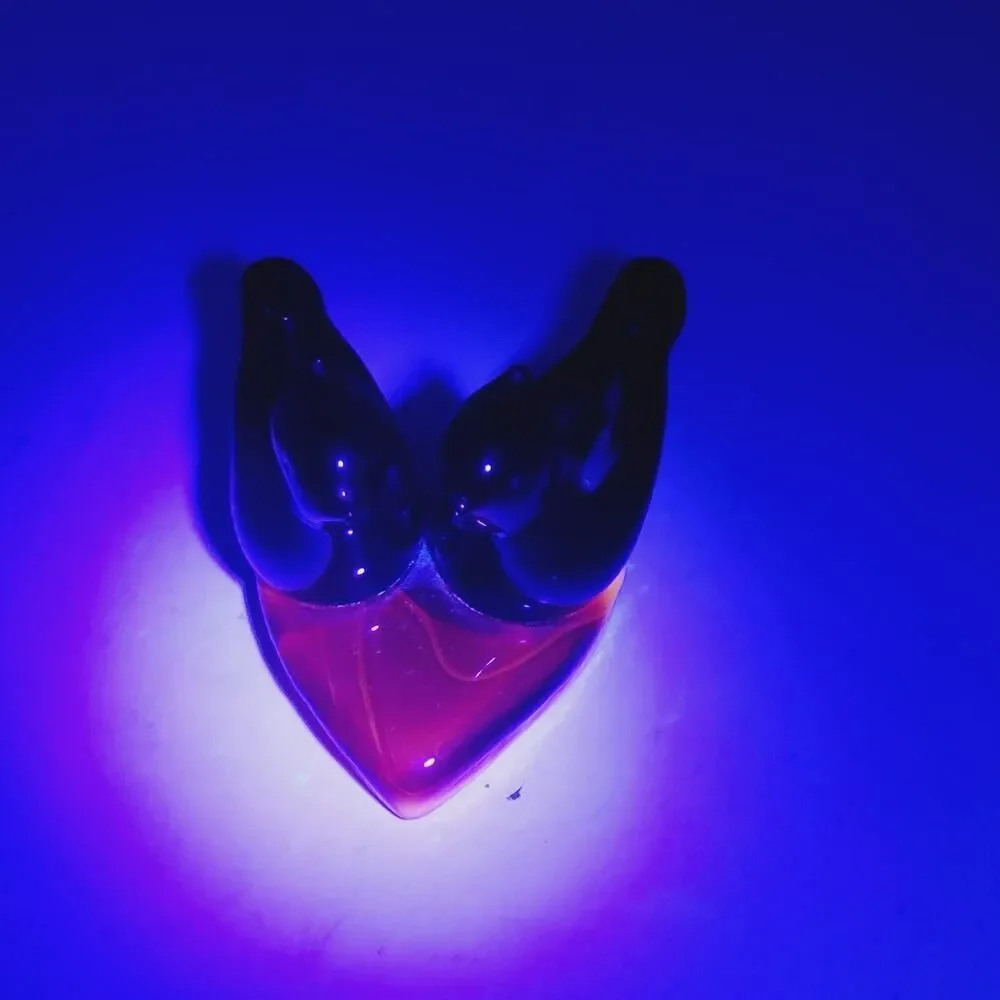 Vintage Double Cardinal of Love Art Glass Bird W Ward Signed 1993 Paperweight - Picture 13 of 14